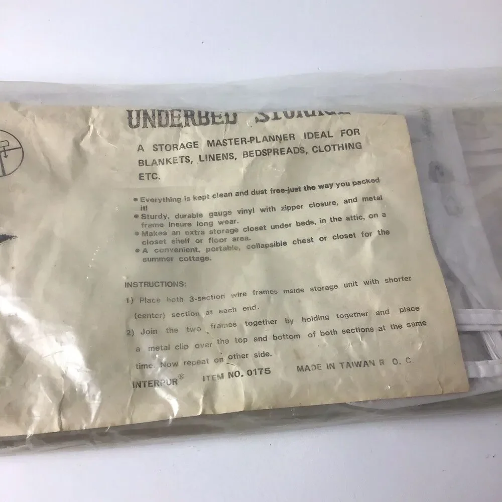 Vintage Interpur underbed storage item #0175
